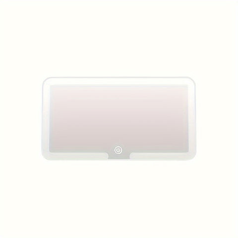 SANNCE Portable LED Car Vanity Mirror, Detachable Design with Soft Lighting, Perfect for Quick Touch-Ups, Fits Most Vehicle Models