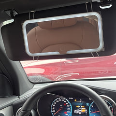 SANNCE Portable LED Car Vanity Mirror, Detachable Design with Soft Lighting, Perfect for Quick Touch-Ups, Fits Most Vehicle Models