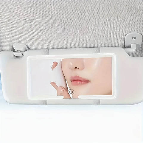 SANNCE Portable LED Car Vanity Mirror, Detachable Design with Soft Lighting, Perfect for Quick Touch-Ups, Fits Most Vehicle Models