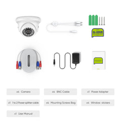 Certified Refurbished, 1080P Security Camera Kit, 100 ft IR Night Vision, Digital WDR & DNR, IP66 Waterproof for Indoor and Outdoor, Pack of 4