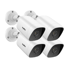 Certified Refurbished, 1080P Security Camera Kit, 100 ft IR Night Vision, Digital WDR & DNR, IP66 Waterproof for Indoor and Outdoor, Pack of 4