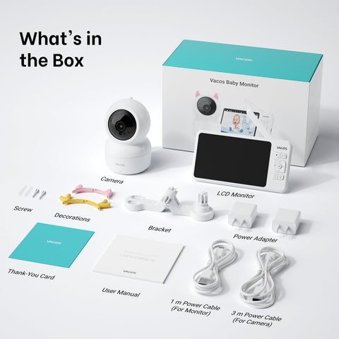 Vacos 720p Baby Monitor with 5’’ LCD Monitor