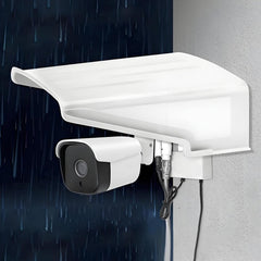 Pack of 4 Universal Sun Rain Shade Camera Cover Shield for SANNCE/ANNKE/Hikvision/Nest/Ring/Arlo/Dome/Bullet Outdoor Camera - White