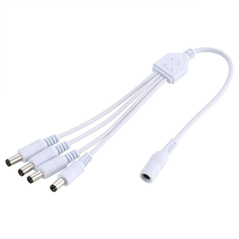 One-Quarter Power Cord, 330mm Long, With Wire File, Multi-Stranded Bare Copper Core, 5.5*2.1 Tuning Fork Connector