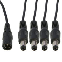 One-Quarter Power Cord, 330mm Long, With Wire File, Multi-Stranded Bare Copper Core, 5.5*2.1 Tuning Fork Connector