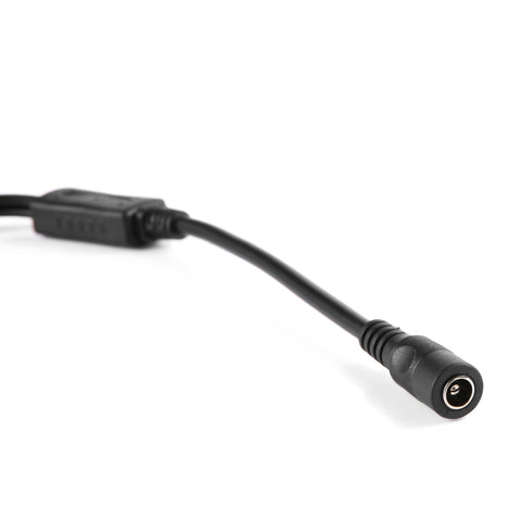 One-Quarter Power Cord, 330mm Long, With Wire File, Multi-Stranded Bare Copper Core, 5.5*2.1 Tuning Fork Connector