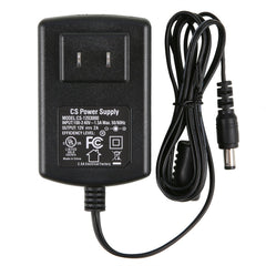 12V 2A US Power Supply Power Adapter, UL-Listed, Power Cord with 5.5x2.1mm Tips, AC 100-240V to DC 12V 2A Transformers for LED Strip Lights, CCTV Camera, Security DVR System, Routers, Home Appliances