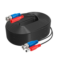 Fire Rated 100% UL-Certified 30 m/100 ft All-in-One BNC Video Power Cables