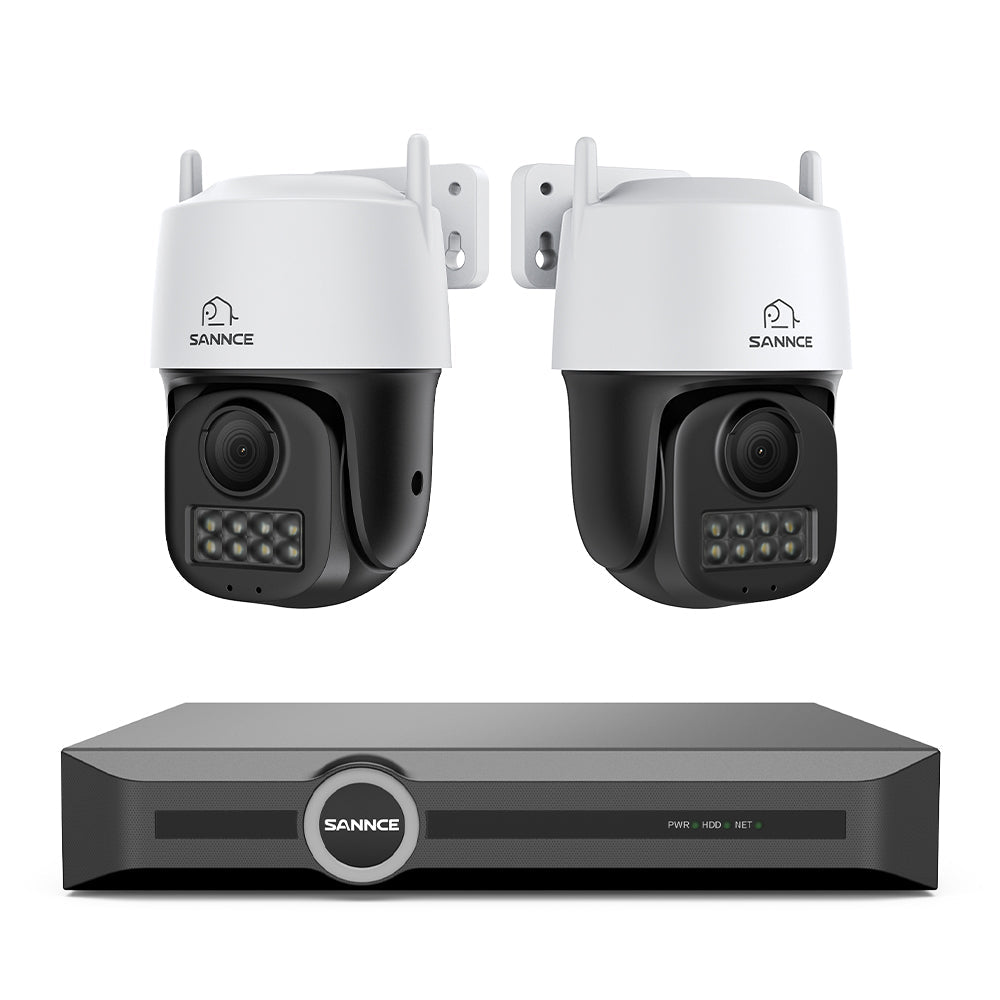 ER500 - 5MP 8 Channel PoE Security System, 6MP NVR + PT IP Cameras, S+265., AI Human & Vehicle Detection, Smart Playback, Smart Notification with Image Attached