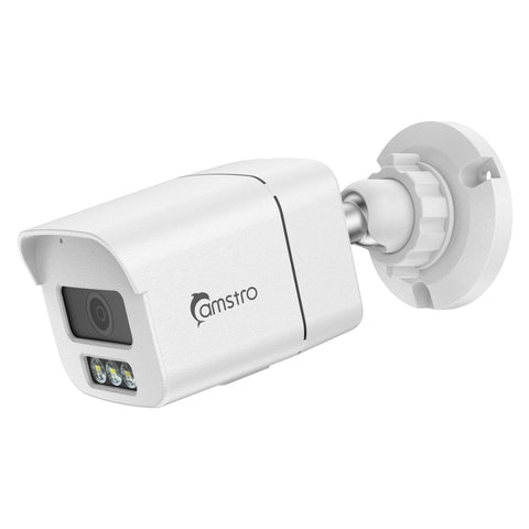 Camstro 4K 8-Channel POE CCTV Camera Security System, 4K NVR w/4 8MP IP Cameras, Color Night Vision, Customized Motion Area, Comprehensive Smart Detection, Two-Way Audio Intercom, IP67 Weatherproof