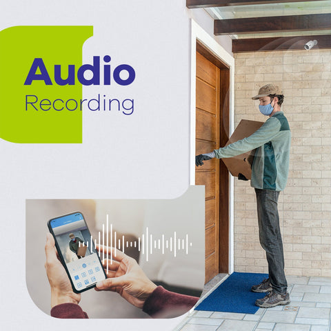 4K 8-Channel Wired PoE Security Camera System, 4K NVR w/ 6 3MP CCTV IP Cameras, Audio Recording