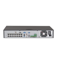 4K 32 Channel PoE NVR Recorder with 16 PoE Ports, Up to 12MP Video Resolution,  H.265+, 4 Hard Drive Bays, Smart Video Content Analysis Search, Temperature Detection