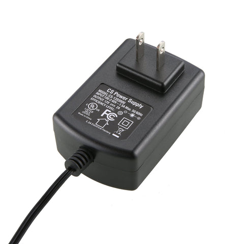 12V 2A US Power Supply Power Adapter, UL-Listed, Power Cord with 5.5x2.1mm Tips, AC 100-240V to DC 12V 2A Transformers for LED Strip Lights, CCTV Camera, Security DVR System, Routers, Home Appliances