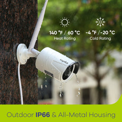 3MP 10-Channel Wireless Security Camera System, 8MP NVR, 3MP WiFi IP Cameras, Audio Recording, IP66 Waterproof, Smart AI Human Detection, Work With Alexa