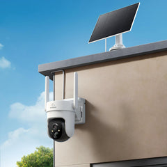 Certified Refurbished 4G LTE Cellular Wireless Outdoor Security Camera, Battery & Solar Powered, 3MP Dual Light Night Vision, 355° Pan & 90° Tilt, Two-Way Audio, SIM & Micro SD Card (32 GB) Included, Cloud & Max. 128 GB Local Storage