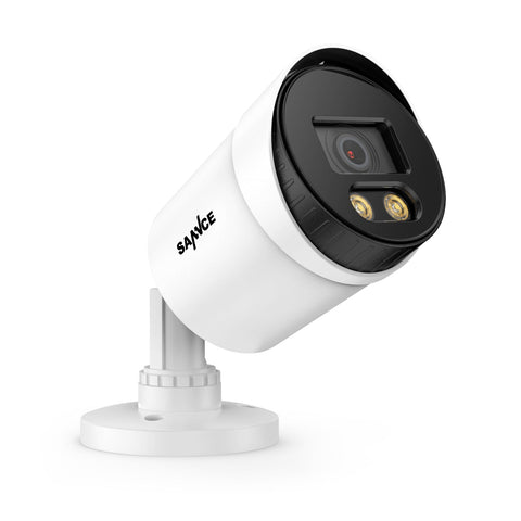 8 Channel 5MP Full-Color Security Camera System - Hybrid DVR, 4PCS Warm-Light Cameras, Outdoor & Indoor, Smart Motion Detection, Remote Access