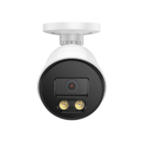 8 Channel 5MP Full-Color Security Camera System - Hybrid DVR, 4PCS Warm-Light Cameras, Outdoor & Indoor, Smart Motion Detection, Remote Access