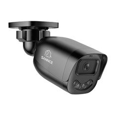 SANNCE Sistema de Cámaras de Seguridad Mini DVR 4CH, 4× Cámaras Bullet Exteriores 1080P, Conexión USB-C, Visión Nocturna a Color Dual-Light, Detección IA de Personas y Vehículos, Almacenamiento SD de hasta 512GB, para Hogar, Garaje y Pequeña Empresa