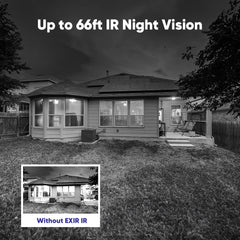 8 Channel 5MP Wired Security Camera System - Hybrid DVR, 4pcs 2MP Turret Cameras, Outdoor & Indoor, Smart Motion Detection, Remote Access