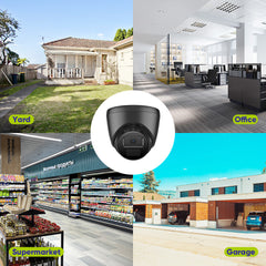 2MP 4pcs Outdoor Bullet CCTV Cameras, Smart Human / Vehicle / Motion Detection(4-Pack)
