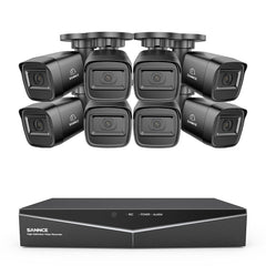 1080p 16 Channel 8 Camera Outdoor Wired Security System, Smart Motion Detection, 100 ft Infrared Night Vision, IP67 Weatherproof