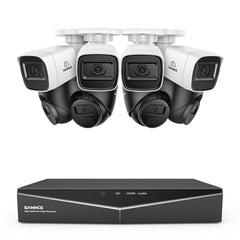 1080p 16 Channel 8 Camera Outdoor Wired Security System, Smart Motion Detection, 100 ft Infrared Night Vision, IP67 Weatherproof