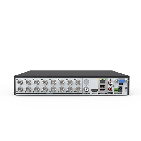 Certified Refurbished, 1080P 16-Channel Security DVR Hybrid 5-in-1 Video Recorder For CCTV Camera, Advanced Motion Detection Technology