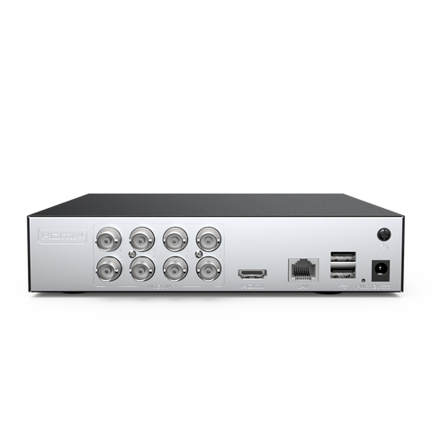 8 Channel 1080P Full-Color Security Camera System - Hybrid DVR, 4PCS Warm-Light Cameras, Outdoor & Indoor, Smart Motion Detection, Remote Access
