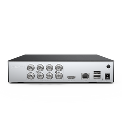 8 Channel 5MP Full-Color Security Camera System - Hybrid DVR, 4PCS Warm-Light Cameras, Outdoor & Indoor, Smart Motion Detection, Remote Access