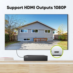 5MP 8-Channel Wired Security DVR System with 8pcs 2MP Outdoor Bullet CCTV Cameras, Smart Human / Vehicle / Motion Detection