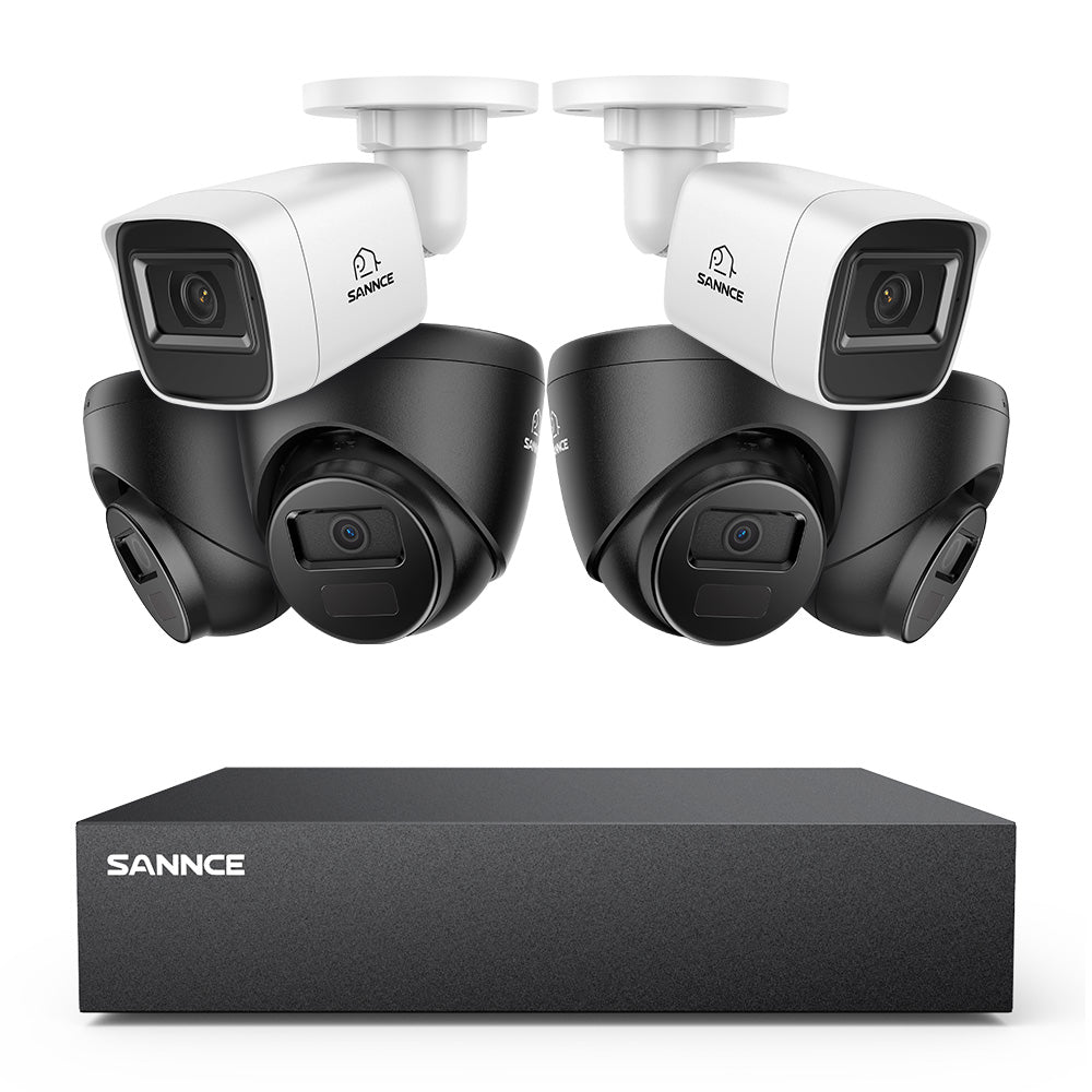 5MP 8-Channel Wired Security DVR System with 6pcs 2MP Outdoor CCTV Cameras, Smart Human / Vehicle / Motion Detection