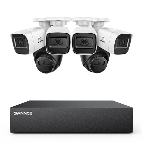 5MP 8-Channel Wired Security DVR System with 6pcs 2MP Outdoor CCTV Cameras, Smart Human / Vehicle / Motion Detection