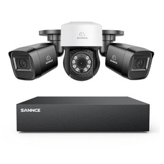 1080P 8 Channel PT Security Camera System - Hybrid 5-in-1 DVR, Pan & Tilt CCTV Camera, 100 ft Night Vision, Motion Detection, Outdoor, Waterproof