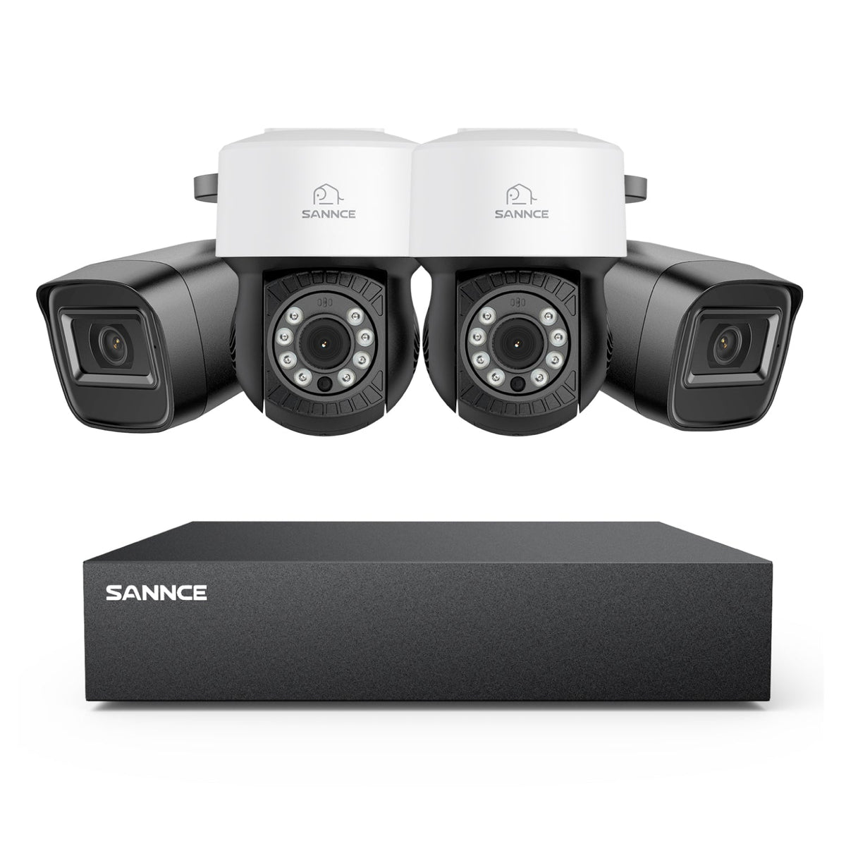 1080P 8 Channel PT Security Camera System - Hybrid 5-in-1 DVR, Pan & Tilt CCTV Camera, 100 ft Night Vision, Motion Detection, Outdoor, Waterproof