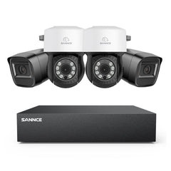 5MP 8 Channel PT Security Camera System - Hybrid 5-in-1 DVR, Pan & Tilt CCTV Camera, 100 ft Night Vision, Motion Detection, Outdoor, Waterproof