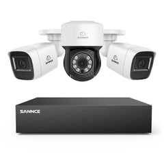 1080P 8 Channel PT Security Camera System - Hybrid 5-in-1 DVR, Pan & Tilt CCTV Camera, 100 ft Night Vision, Motion Detection, Outdoor, Waterproof