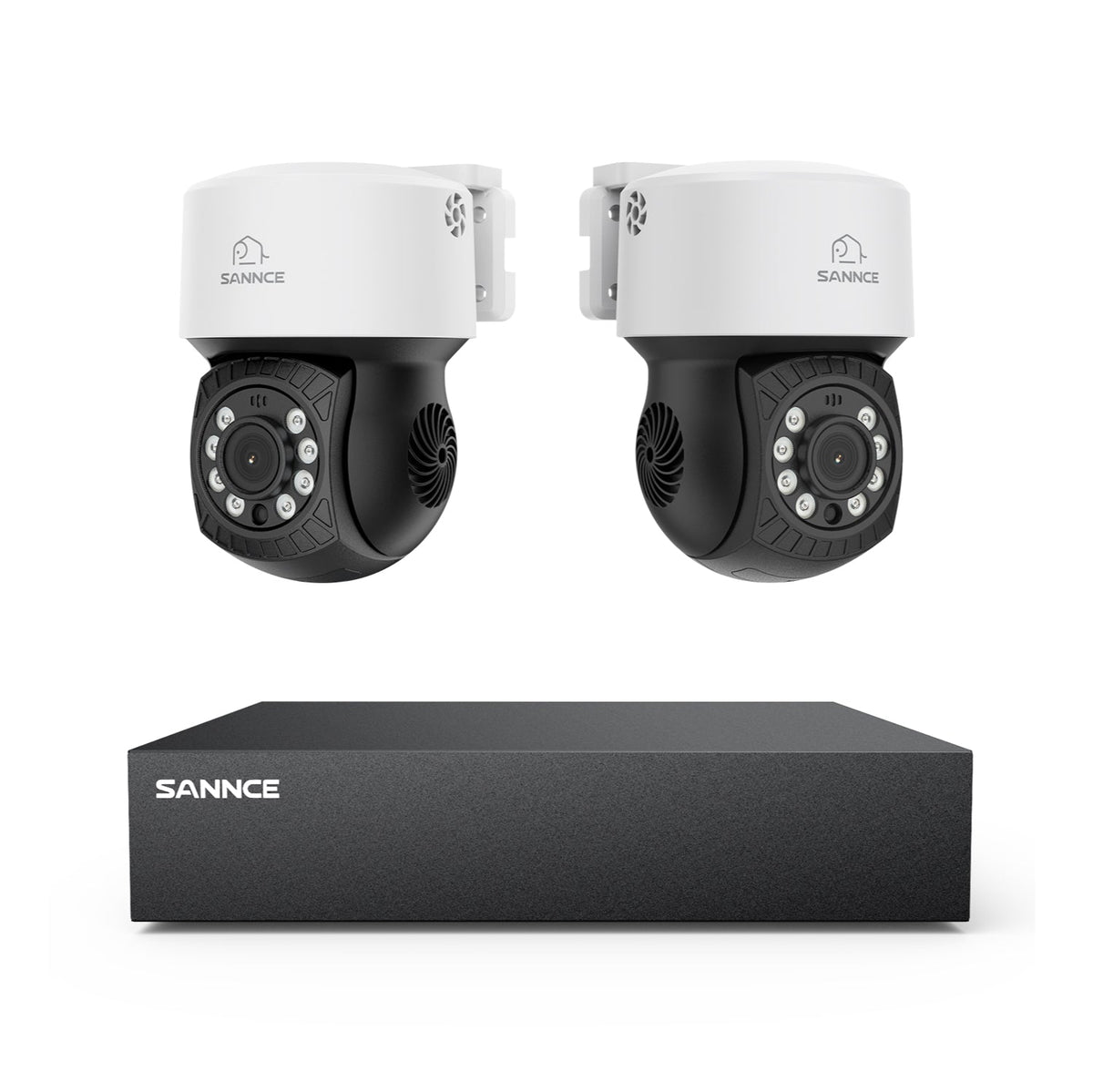 1080P 8 Channel PT Security Camera System - Hybrid 5-in-1 DVR, Pan & Tilt CCTV Camera, 100 ft Night Vision, Motion Detection, Outdoor, Waterproof