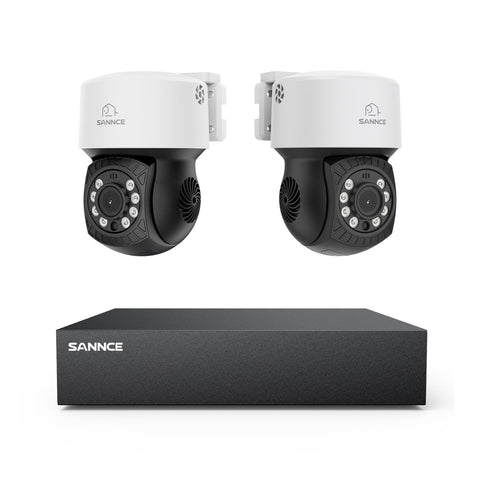 1080P 8 Channel PT Security Camera System - Hybrid 5-in-1 DVR, Pan & Tilt CCTV Camera, 100 ft Night Vision, Motion Detection, Outdoor, Waterproof