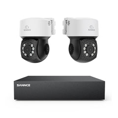 1080P 8 Channel PT Security Camera System - Hybrid 5-in-1 DVR, Pan & Tilt CCTV Camera, 100 ft Night Vision, Motion Detection, Outdoor, Waterproof