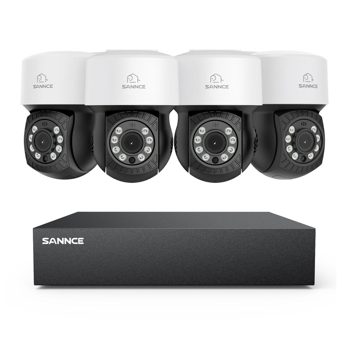 1080P 8 Channel PT Security Camera System - Hybrid 5-in-1 DVR, Pan & Tilt CCTV Camera, 100 ft Night Vision, Motion Detection, Outdoor, Waterproof