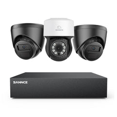 5MP 8 Channel PT Security Camera System - Hybrid 5-in-1 DVR, Pan & Tilt CCTV Camera, 100 ft Night Vision, Motion Detection, Outdoor, Waterproof