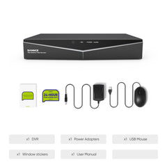 Certified Refurbished, 5MP 8 Channel Hybrid 5-in-1 CCTV Digital Video Recorder, Motion Detection, Support IP & Analog Cameras