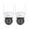5MP Wireless PT Security Camera, Pan & Tilt, 2Pcs WiFi IP Cameras for SANNCE N48WHE NVR, AI Human Detection, Work with Alexa, 100ft Night Vision, Remote Access & Smart Motion Alerts