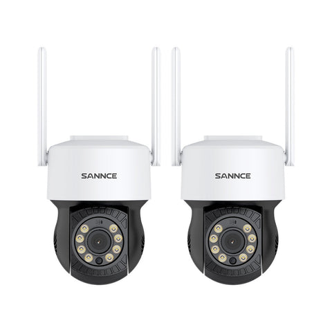 10 Channel Wireless PT Security Camera System, 5MP NVR w/ 10.1'' LCD Monitor, Pan & Tilt IP Cameras AI Human Detection, Remote Access, Smart Motion Alerts, Work with Alexa