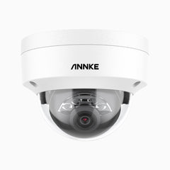 C1200 - 4K 12MP Outdoor Dual Light PoE Security Camera, Color & IR Night Vision, Human & Vehicle Detection, H.265+, Built-in Microphone, Max. 512 GB Local Storage, IP67