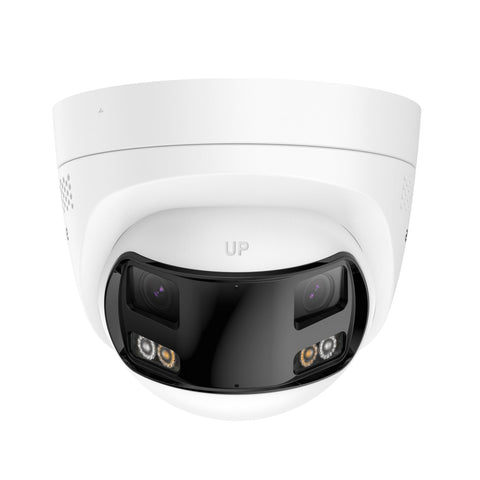 FCD800 - 8MP UHD Dual-Lens Outdoor PoE Security Camera, 180° Panoramic View, Smart Dual Light Night Vision, Two-Way Audio, Active Siren & Alarm, Human & Vehicle Detection, IP67