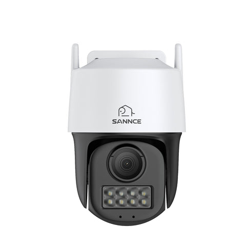 HR500 - 5MP Outdoor PT PoE Security Camera, Pan & Tilt, AI Human & Vehicle Detection & Auto Tracking, Color Night Vision, Support microSD Card Slot