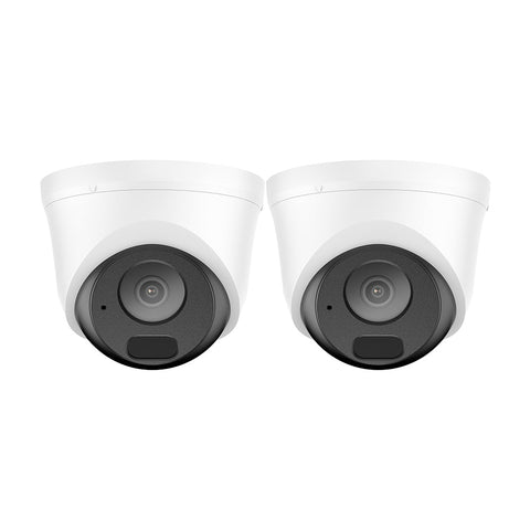 2PCS 3MP Full HD PoE IP Bullet Security Camera, Two-Way Communication