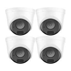 4PCS 3MP Full HD PoE IP Bullet Security Camera, Two-Way Communication