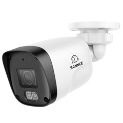 2PCS 3MP Ultra HD PoE Bullet Cameras with F1.0 Full-Color Night Vision, 1/10000 Lux Low-Light Clarity & Two-Way Audio